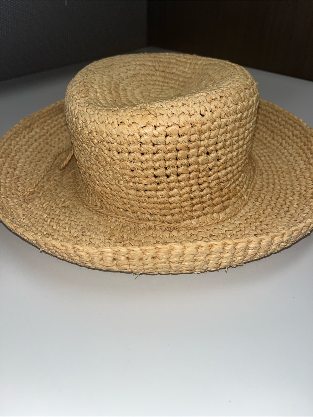 August Woven Straw Sun Hat - Natural Raffia